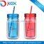 16oz double wall plastic mason jar