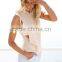 2015 Women Bulk Wholesale Blank Plain Sleeveless Cropped Top Hoodie