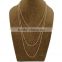 Minimal 3 Layered Geometry Cutout Mens Womens Accessories Fashion Necklace 2016