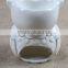 Ceramic Owl Tealight Holder With Gold Line