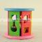Intelligence shape wheel wooden block toy