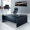 Modern popular office furniture, Black wooden executive desk,classic office desk design (SZ-OD060)