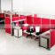 Fashion Partition Design Modern Workstation Desk for 3 Person Office Furniture(SZ-WST657)