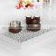 Fashion PU faux leather hotel tea tray, faux leather tea warming tray for hotels restaurant clubs, tea plate factory