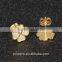 Temperament Fashion 18K Gold Plated Clover Earrings Findings Wholesale