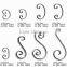 Forged/Cast Decorative Wrought Iron C/S Scrolls, Wrought Iron Metal Ornaments For Gates/Fences/Stairs/Railings Art.5001-5024