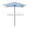 6.5x6.5 feet blue white stripe sqaure rectangular outdoor umbrella from factory