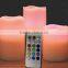 Set of 3 LED candles with remote control