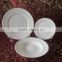 18pcs cheap white new bone china embossed dinner set without MOQ,ceramic melamine dinner set