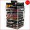 Diamond Knob 7 Drawers Acrylic Makeup Organizer Cube clear acrylic storage boxes