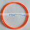 5 colors solid plastic o rings , ID4-33cm thinckness0.7cm PE o sings