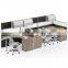 aluminum partition office cubicle workstation with metal hanging cabinet