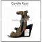 Gladiator design women platforms suede jelly high neck wedge boots sandals for party