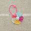 Cute colorful flower hair band fabric pearl beaded hair ring decoration