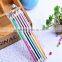 Novelty 6pcs /set color pencil natural wood drawing pencil school stationery sets promotional grift