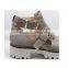 Chengdu factory sell new models unique design dark gray casual ladies flat shoes