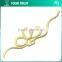 Gold Metallic Butterfly Flying Iron-on Embroidery Patches