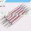 ANY Nail Art Salon Using Dotting Design 5PCS Pink Metal Nail Dotting Tool Kit Nail Art