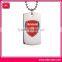 Custom blank metal tag for printing