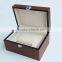 High-end wooden jewelry box with metal lock decoration