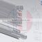 C and H shape aluminum vertical side profile for wardrobe