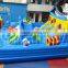 Wholesale cheap inflatable blue cat fun city, kids inflatable playground bouncer on sale