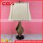 New design wholesale simple design clear white glass led table lamp for inn/hotel/coffee shop