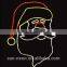 Fancy LED 2d rope light motif Santa Claus and a child