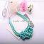 2016 Fashion European Pashmina Fluorochromatic Necklace Handmade Knot Short Necklace for Women Girls//