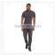 Muscle fitted t shirts Polyester spandex dry fit custom t-shirt for men