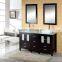 Contemporary Oak Wood Freestanding Espresso Bathroom Vanity