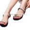 CX302 ladies neswest flat sandals with gossy straps