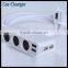 3 Cigarette Power Adapter DC Outlet Splitter Useful 4 Mini Usb Car Charger For Iphone 6