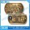 Antique army style personalized military dog tags
