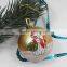2016 new designs Chritsmas ball,hand painted shinny plastic ball
