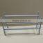 Quality is Our Culture Extendable and Stackable Silver color Made in Shenzhen Manufacturer Metal Iron pipe Display Shoe Rack