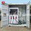 Portable gas station with two compartments tank
