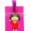 Shape Travel Animation Soft PVC Bag Tag Cute Cartoon Luggage Tags Rubber