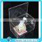 cheap transparent acrylic donation money box with lock key high quality from China supplier