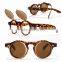 New Steampunk Goth Goggles Glasses Retro Flip Up Round Sunglasses Vintage Black