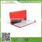 factory price leather checkbook holder leather checkbook case