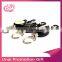 Creative metal retractable reel keychains with wire rope anti-lost