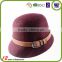 2015 High Quality Women Fashion Cap Custom Wool Felt Hats With Fur Buckle