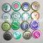 Custom Round Shap LED Light Up Badges Led Flashing badge LED name