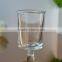 Wholesale transparent glass candle holder with 50ml