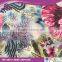 flower/Floral pattern 210T paper printing/hot transfer printing lining fabric for garment