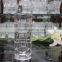 Modern Clear Heavy Round Bottom Glass Contemporary Flower Bud Vase,New Style Cylinder Vases