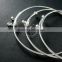 65mm diameter silver plated brass double beads screw top adjustable DIY wiring bracelet bangle supplies 1900094