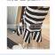 New fashion mermaid women striped dress loose cotton girl dress with pocket