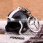 New multi color helmet keychain cheap alloy keychain metal keychain pilot helmet custom keychain